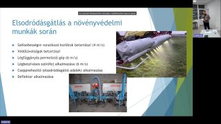 Növényvédő szer kijuttatásának technikája II.