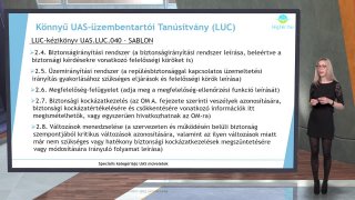 VII/3. RÉSZ - Könnyű UAS-üzembentartói Tanúsítvány (LUC)