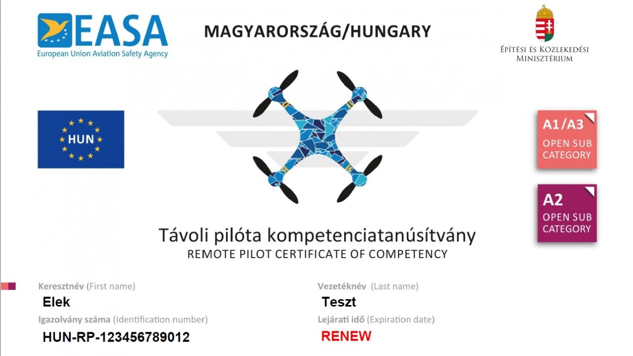 A2 frissítő képzés